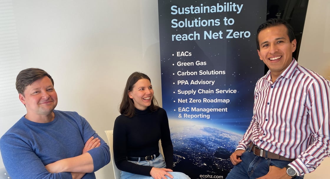 Arturo, Kamila and Bjorn Erik join ECOHZ