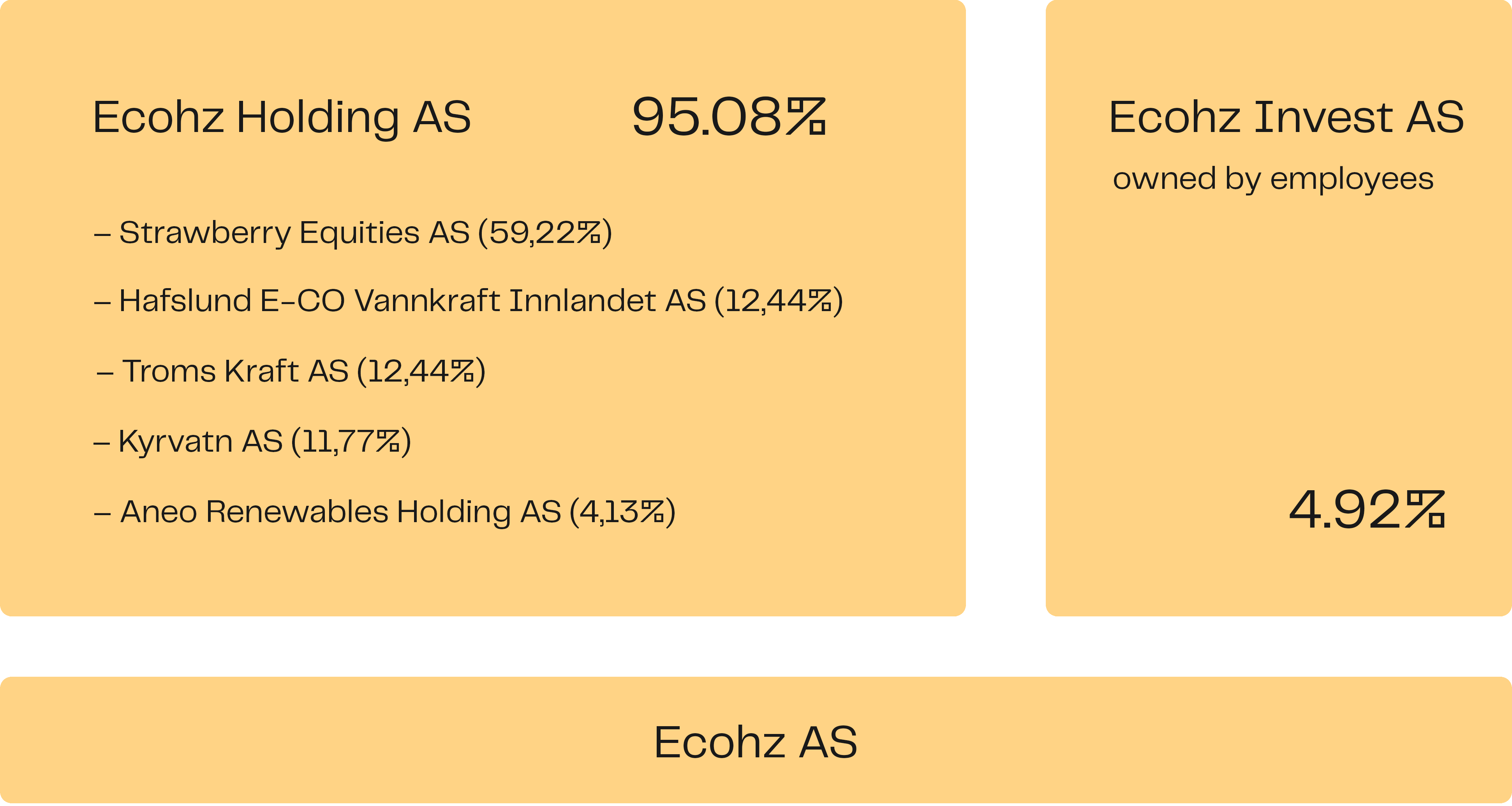 Shareholders of Ecohz AS-2