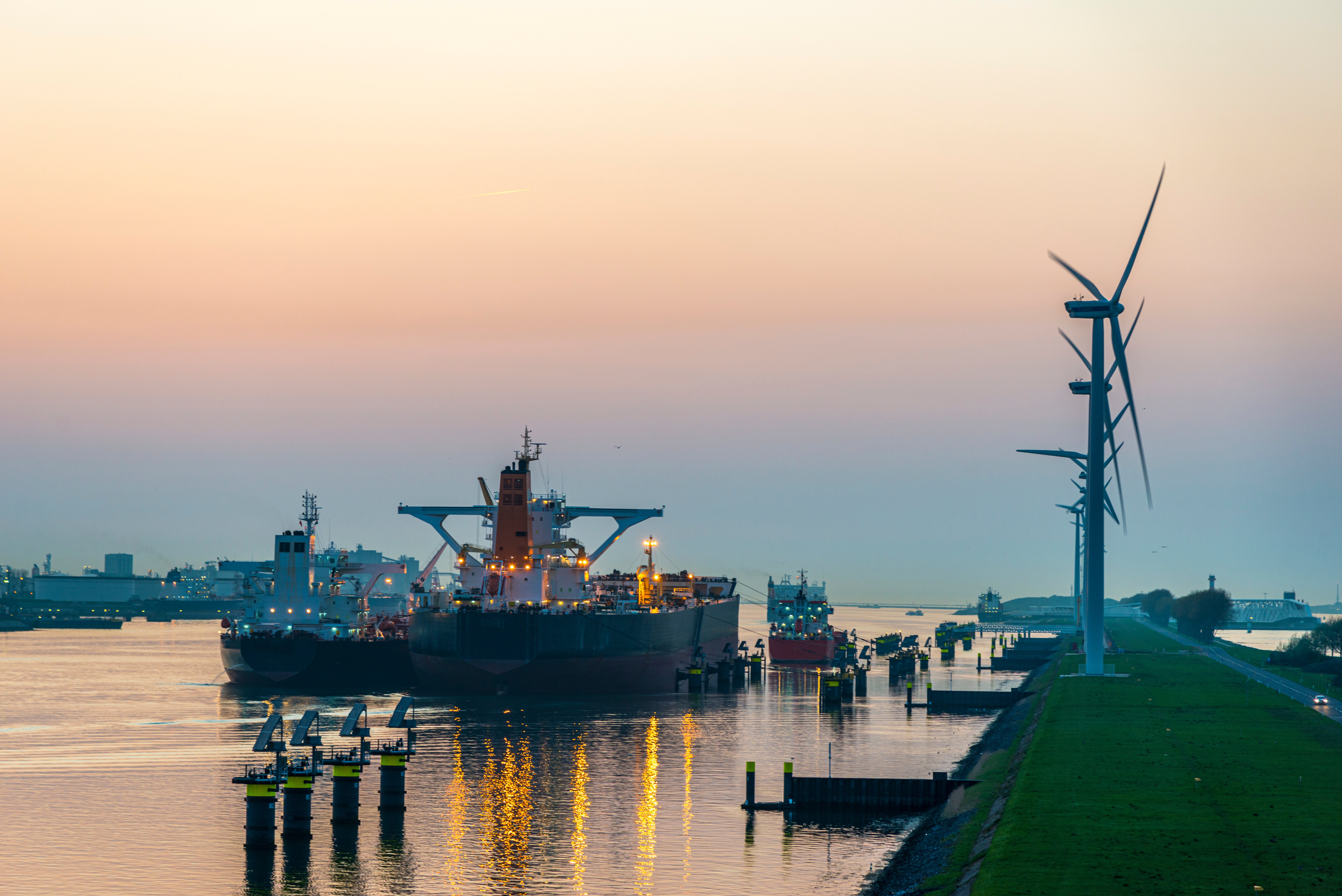 Shipping and wind turbines iStock-1186938161