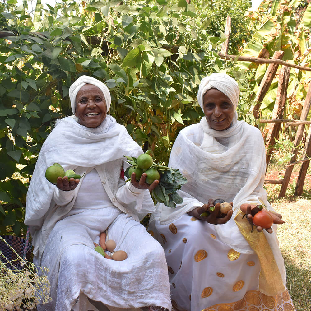 The Hunger Project beneficiaries two Nigerian women