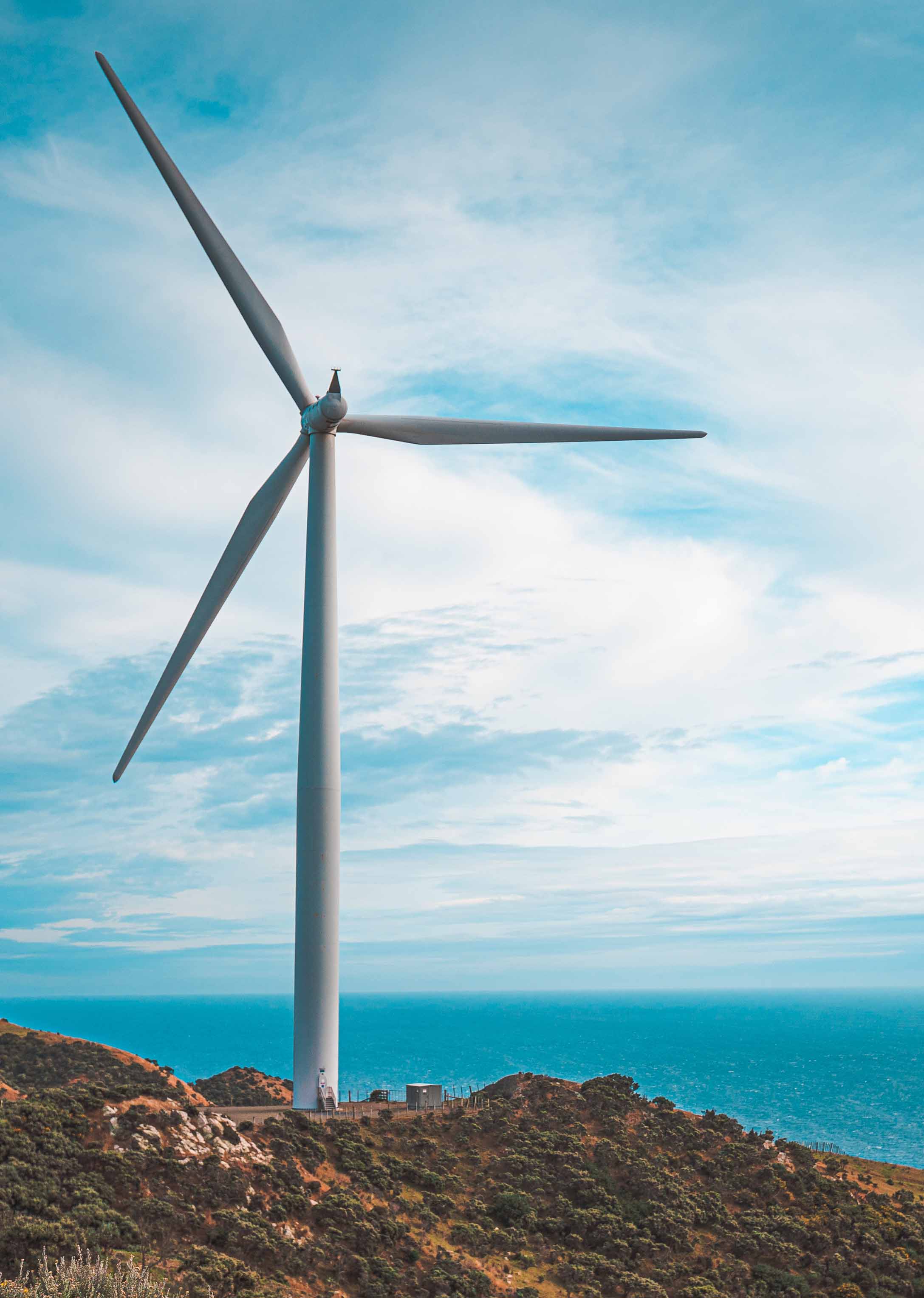 Wind turbine in New Zealand Wind turbine in New Zealand