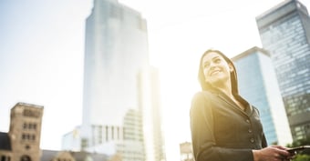 Woman and buildings SOME