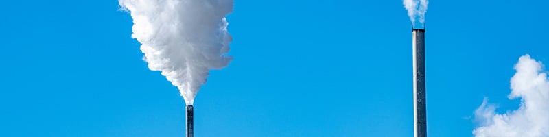 Chimneys smoking