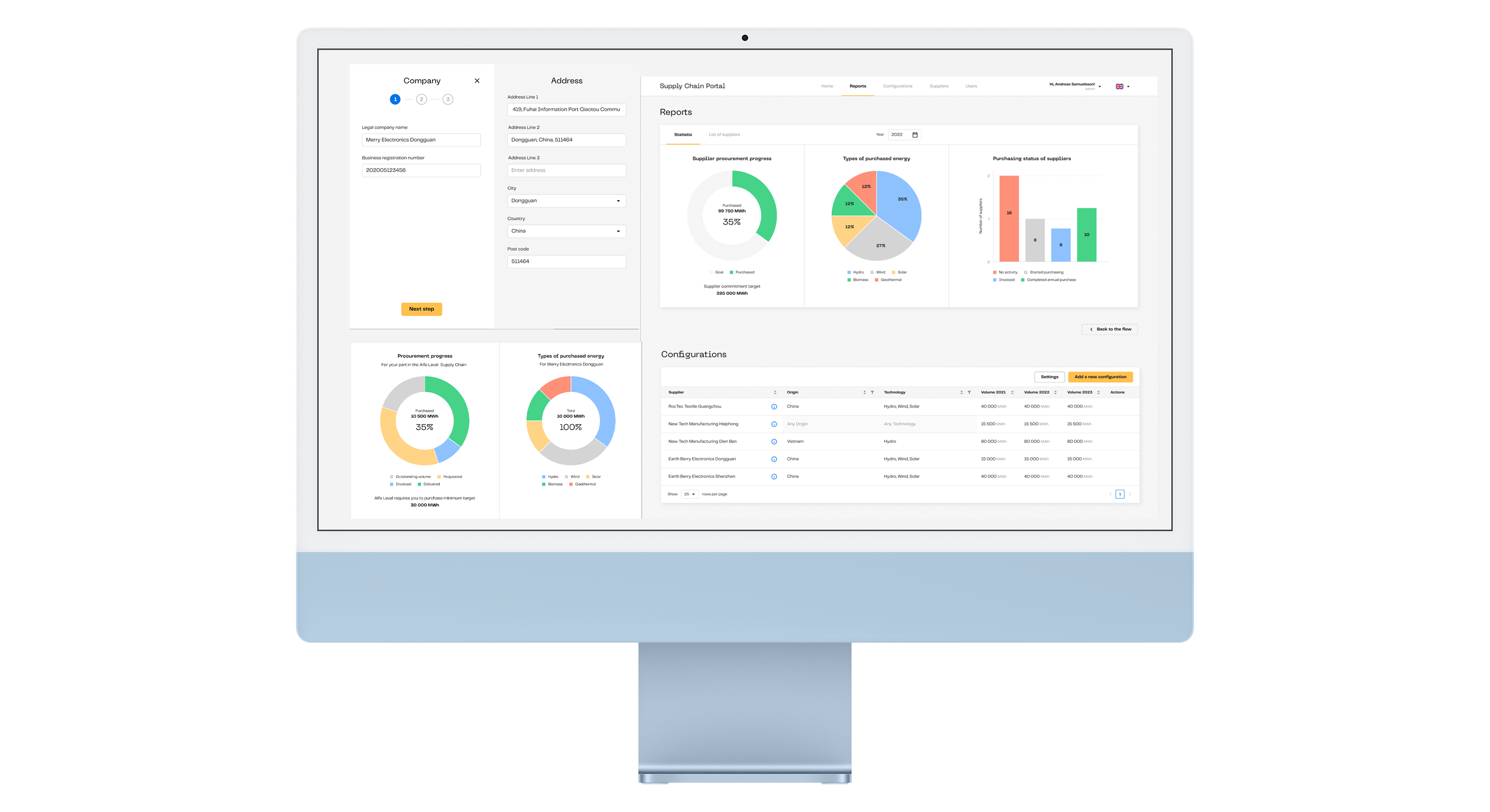 supply chain screen